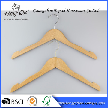 Garment wooden hanger for clothes